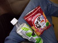 =Und auf der Rückfahrt wieder Snacks mit Tee